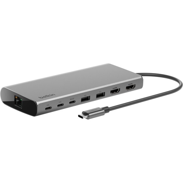 Belkin INC015BTSGY-CZ station d'accueil Avec fil USB 3.2 Gen 1 (3.1 Gen 1) Type-C Aluminium