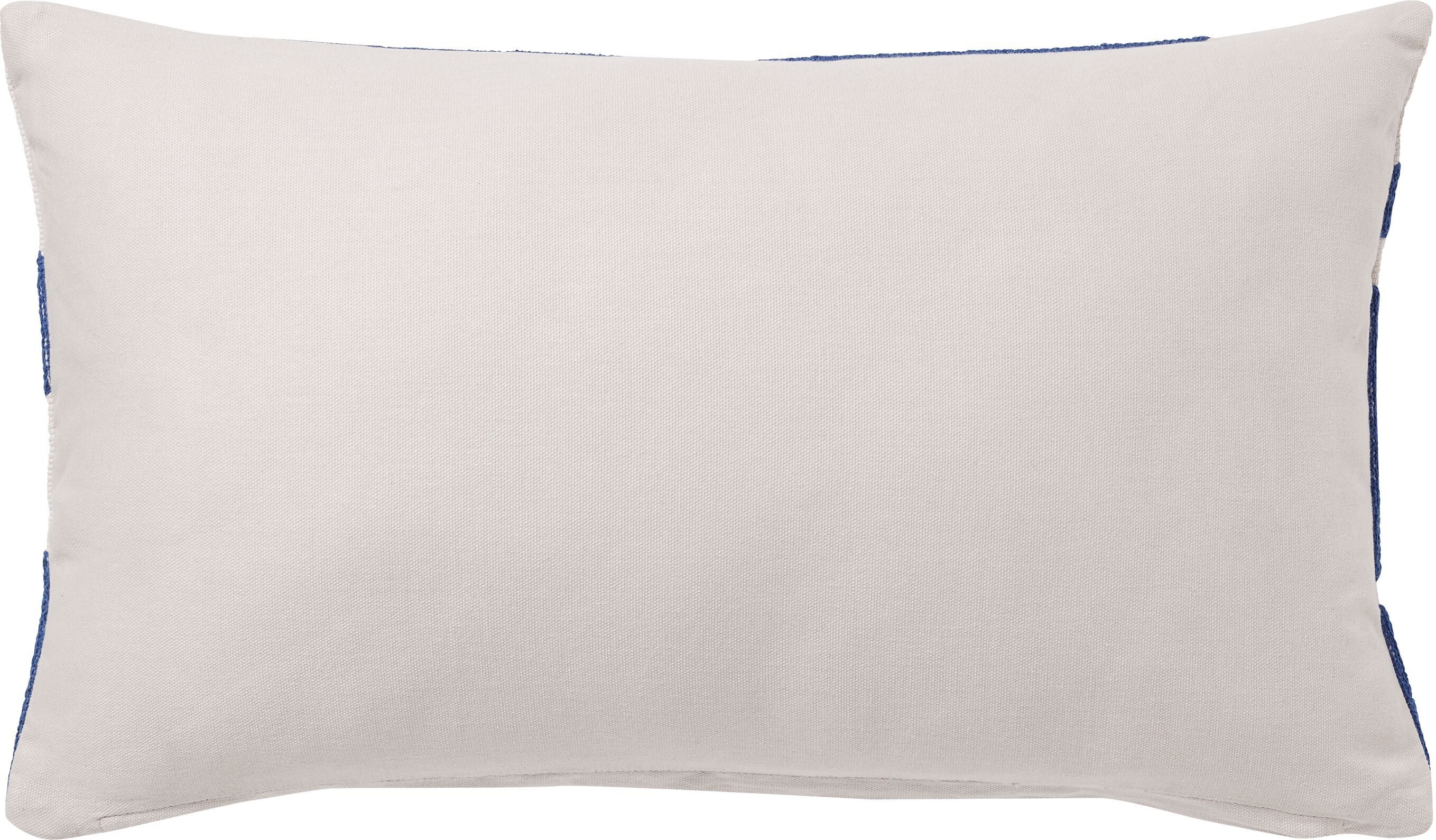 OLAYA Zierkissen - Blau / B: 30.0 cm x H: 50.0 cm