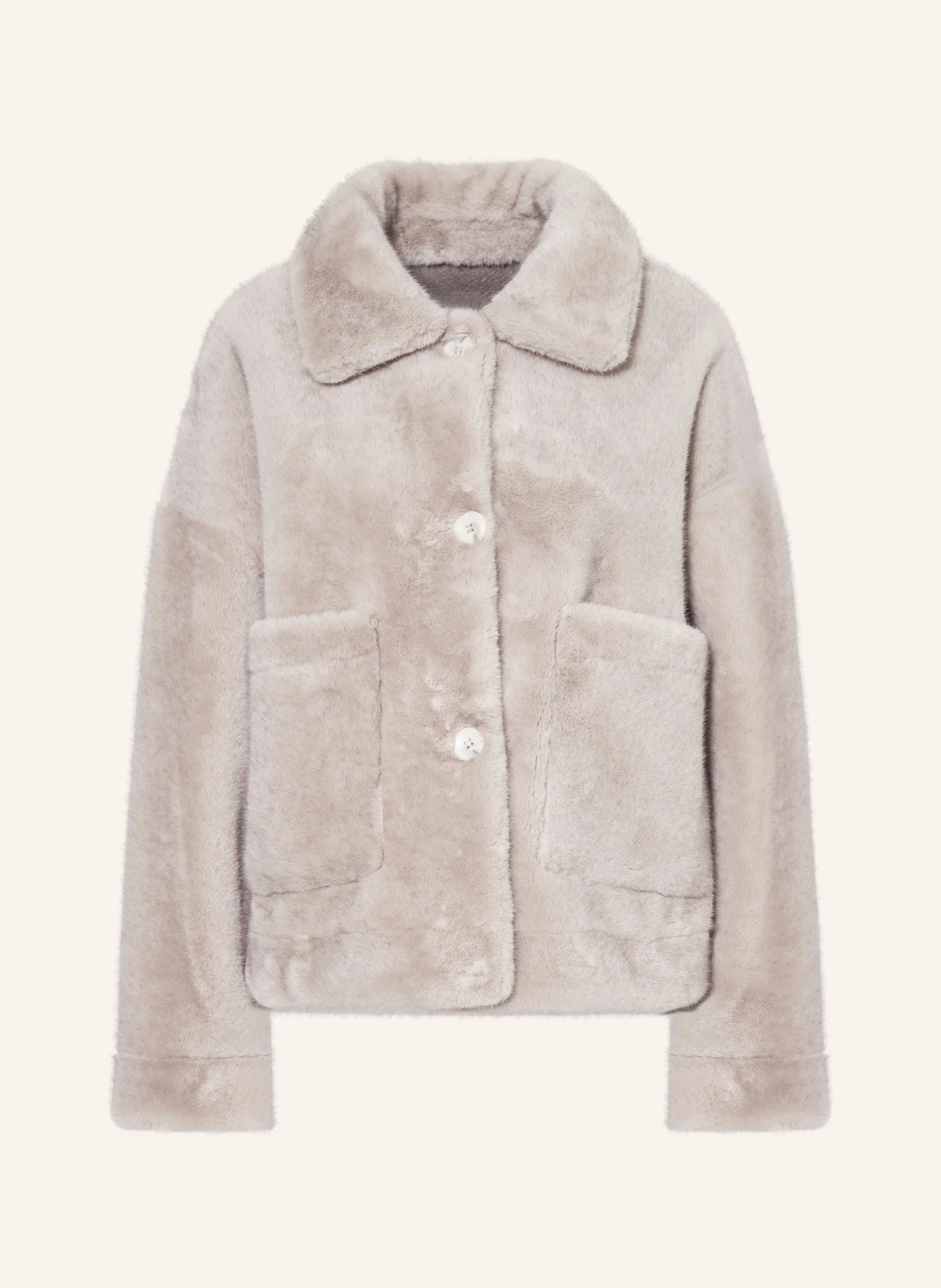 REPEAT Kunstpelz-Jacke zum Wenden