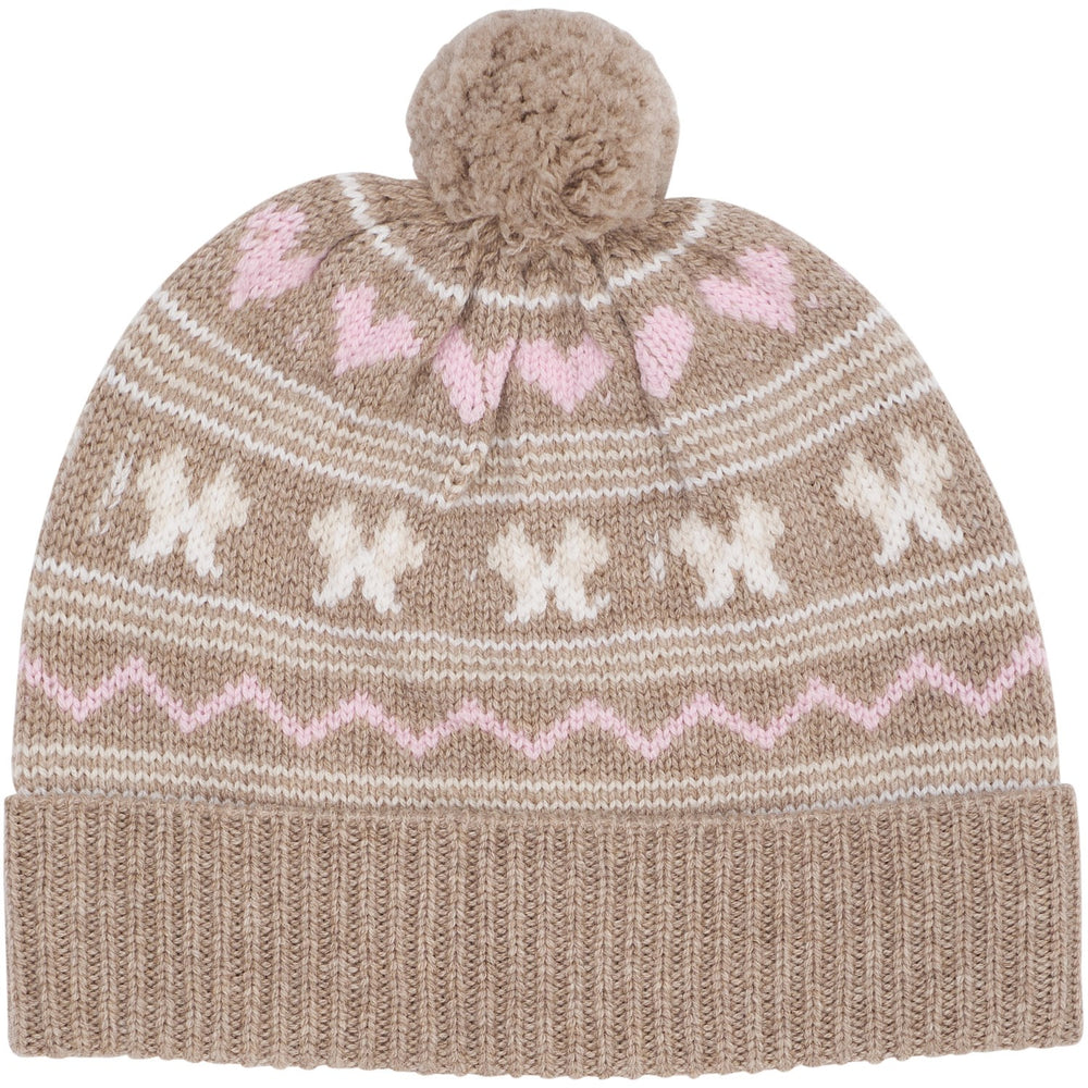 Køb COPENHAGEN COLORS Sand Comb. Cashmere Pattern Beanie