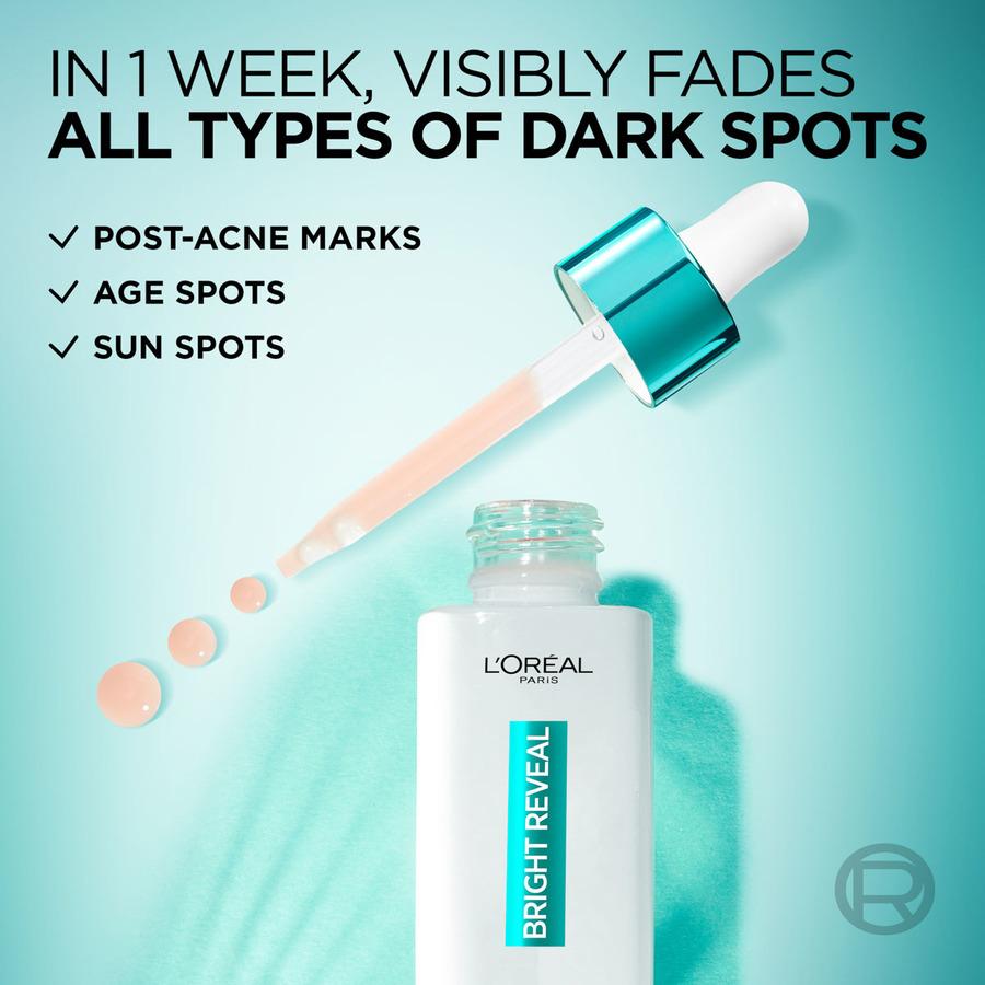L'Oréal Paris Bright Reveal Serum 30ml + Bright Reveal Fluid Day Cream SPF50+ 50ml