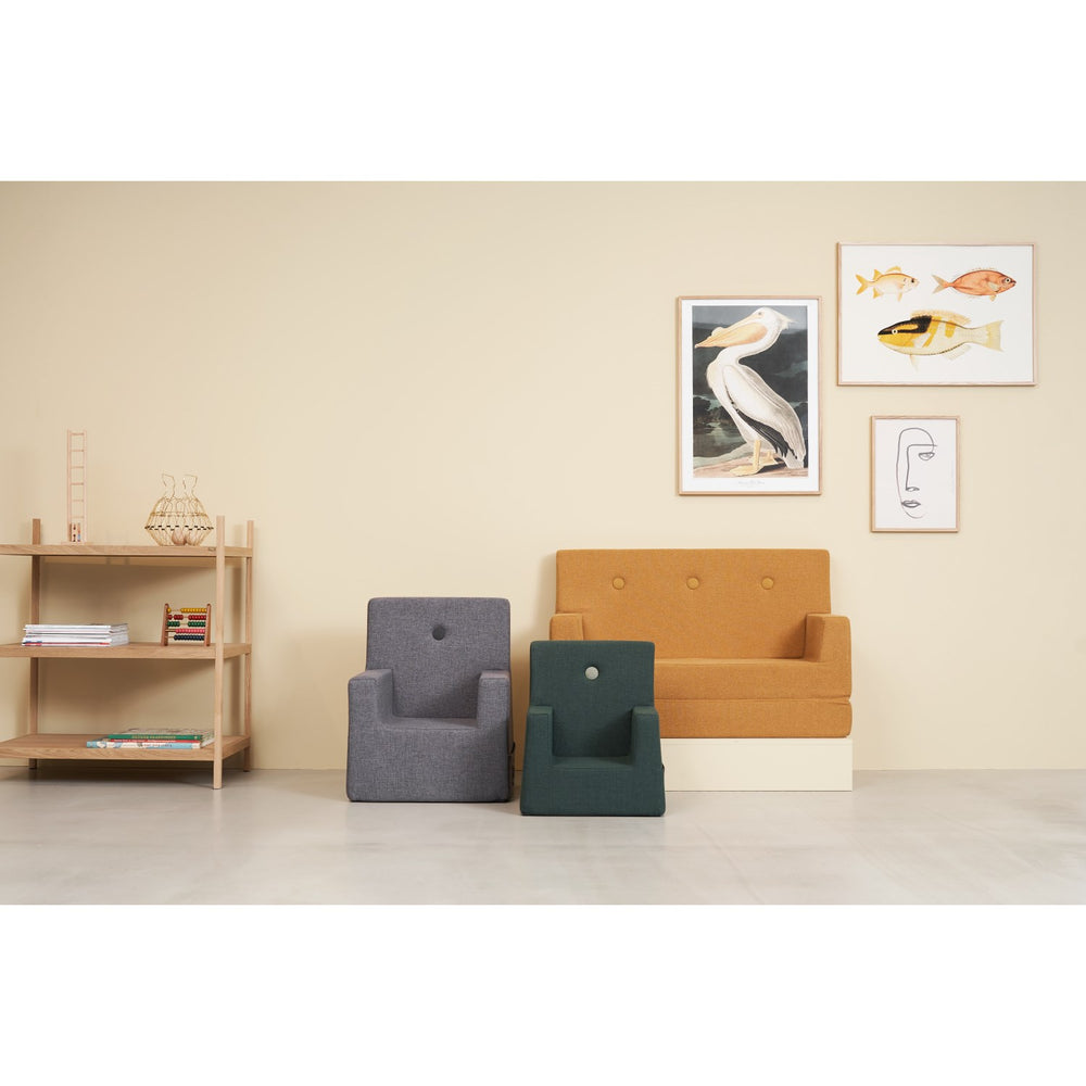 Køb by KlipKlap Stol Deep Green With Light Green KK Kids Stol