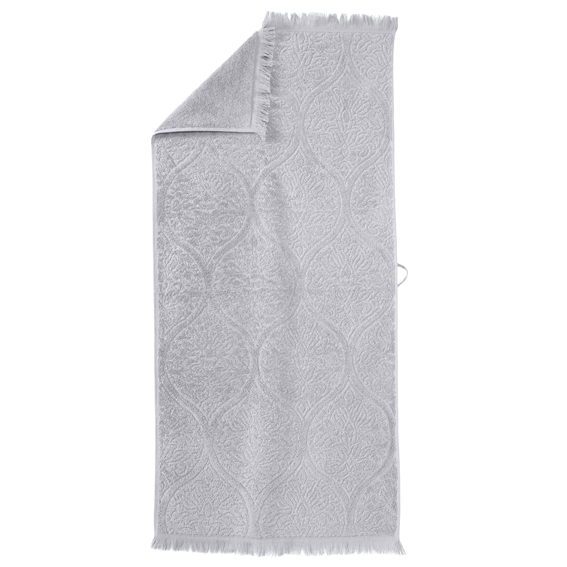 My Home Handtuch mit Jacquard-Muster hellgrau