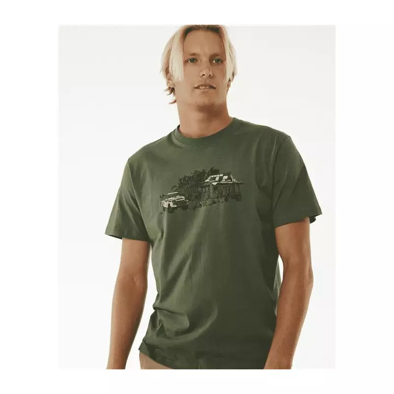 Teeshirt RIPCURL Search Trip Tee Dark Olive L