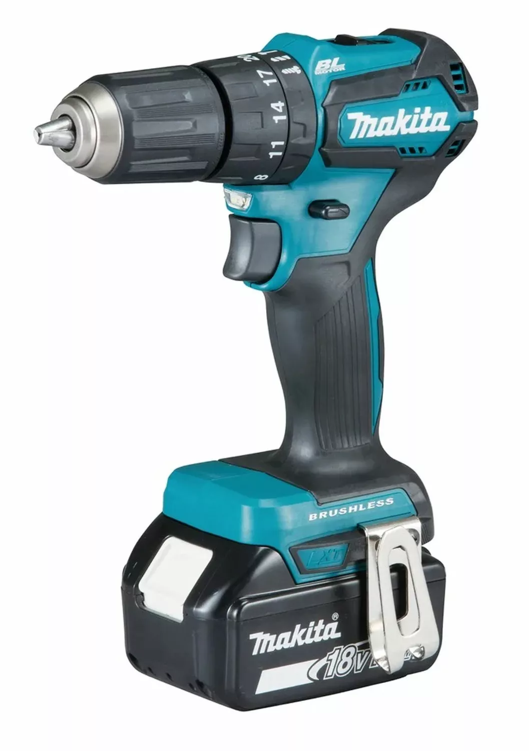 Makita DHP483RFJ 18V Li-Ion accu klopboor- /schroefmachine set (2x 3.0Ah accu) in Mbox - koolborstelloos