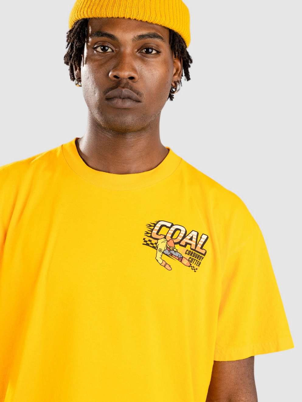 Coal Corduroy Cutter T-Shirt mustard