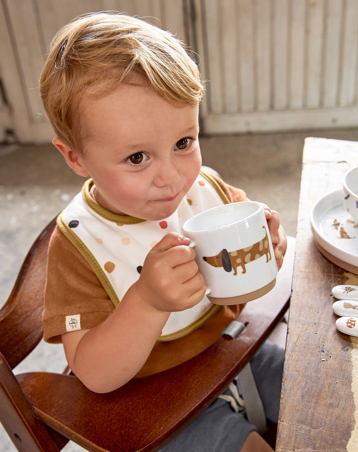 Geschirr-Set LITTLE MATEYS 3-teilig in royal blue