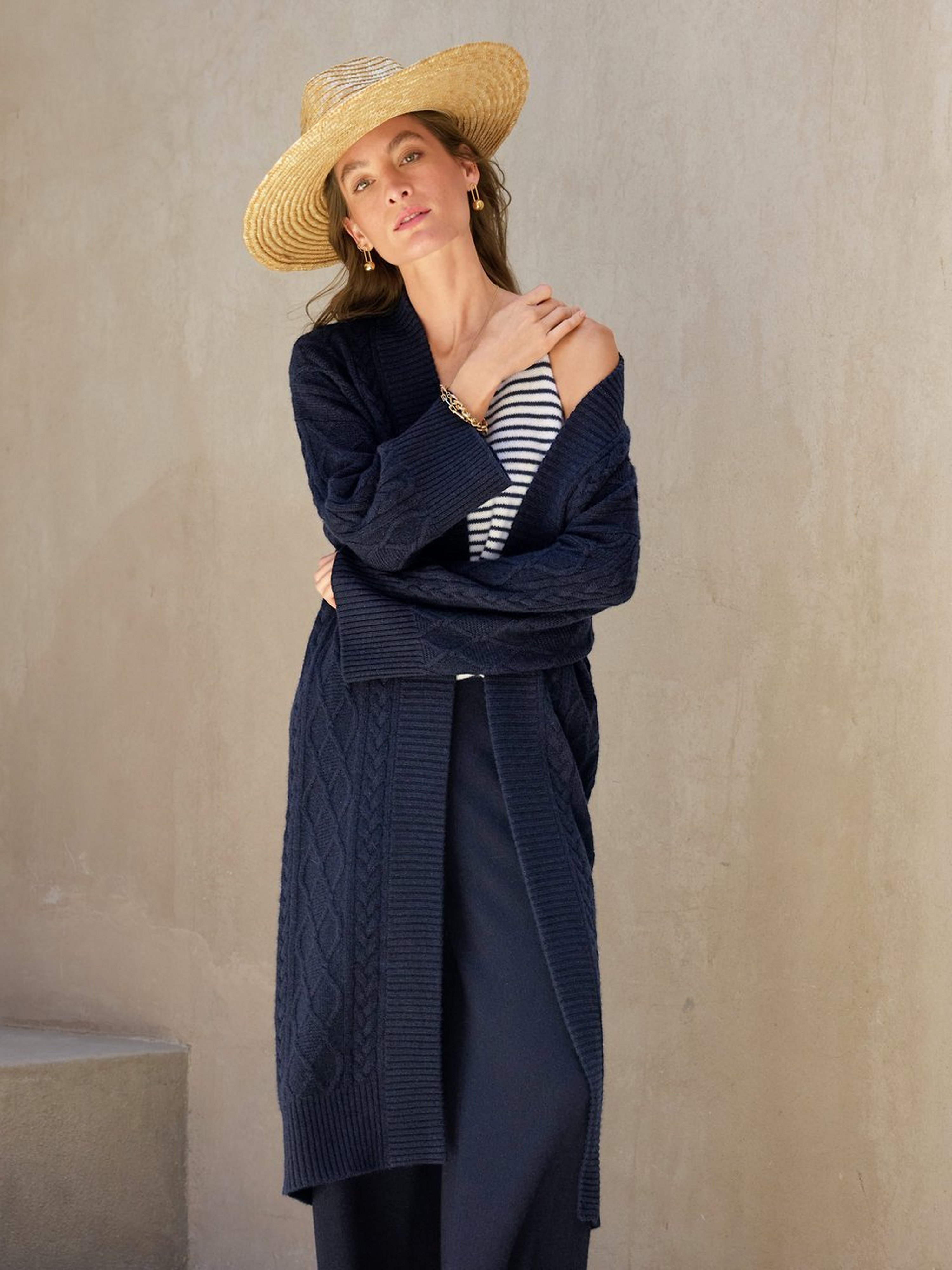 Strickmantel aus 100% Premium-Kaschmir