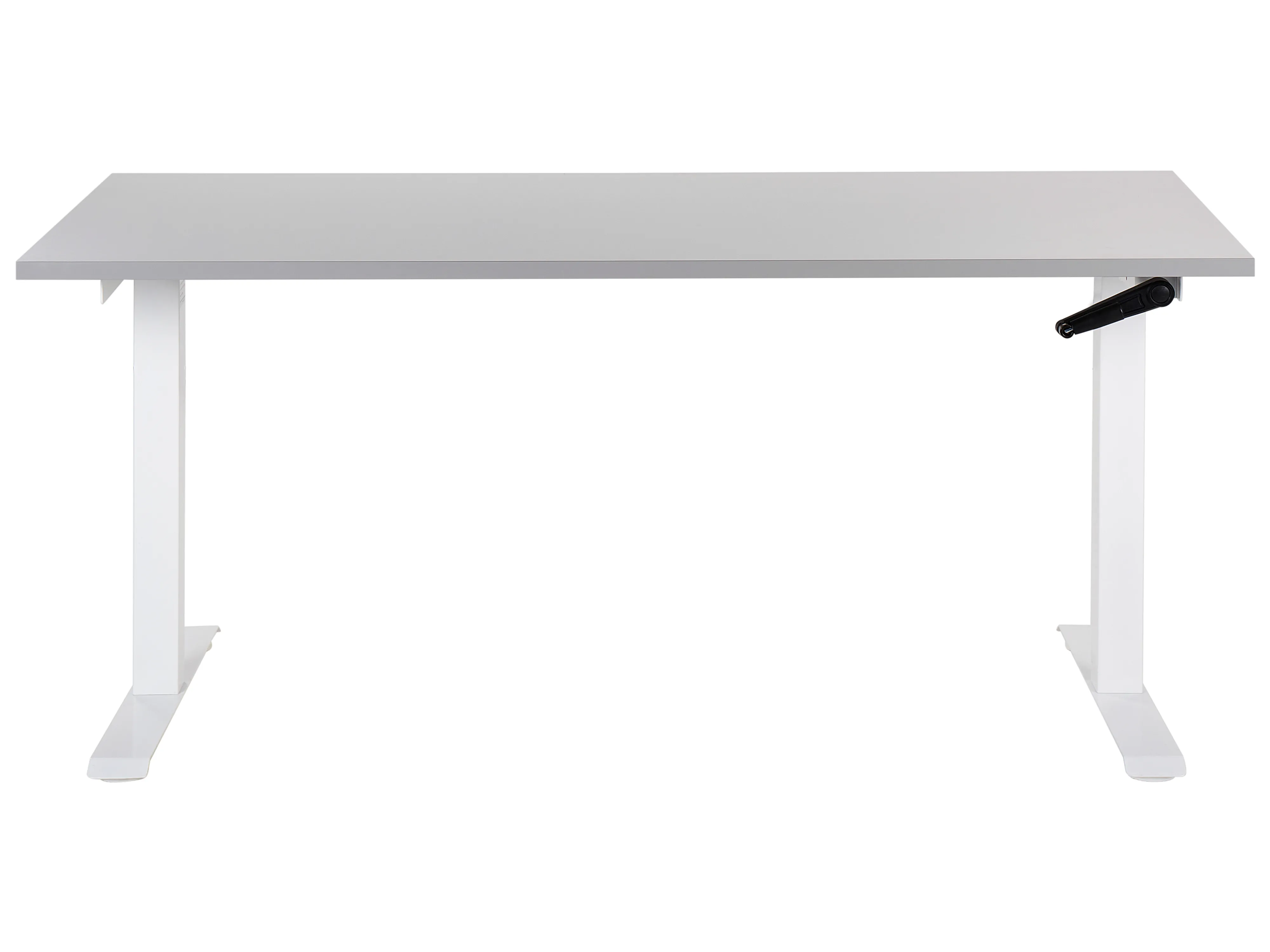Handmatig verstelbaar sta-bureau DESTINES Grijs/wit 160 cm 72 cm