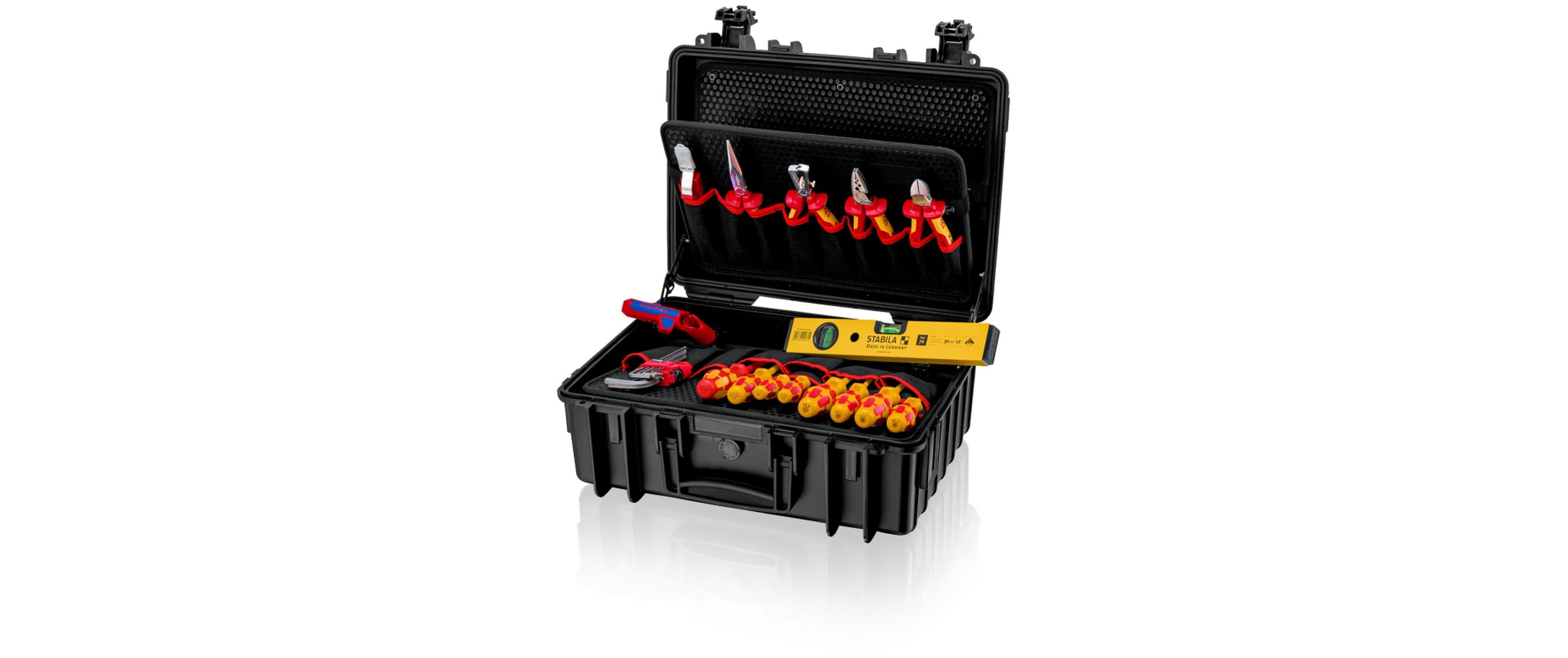 Werkzeugkoffer «Robust23 Start» Elektro, 24-teilig<br>24-teiliger Werkzeugkoffer