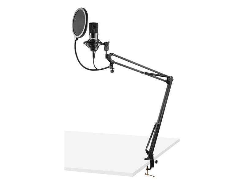 Vonyx Kondensatormikrofon CMS300B Studio-Set Schwarz Kondensator Studiomikrofon Set