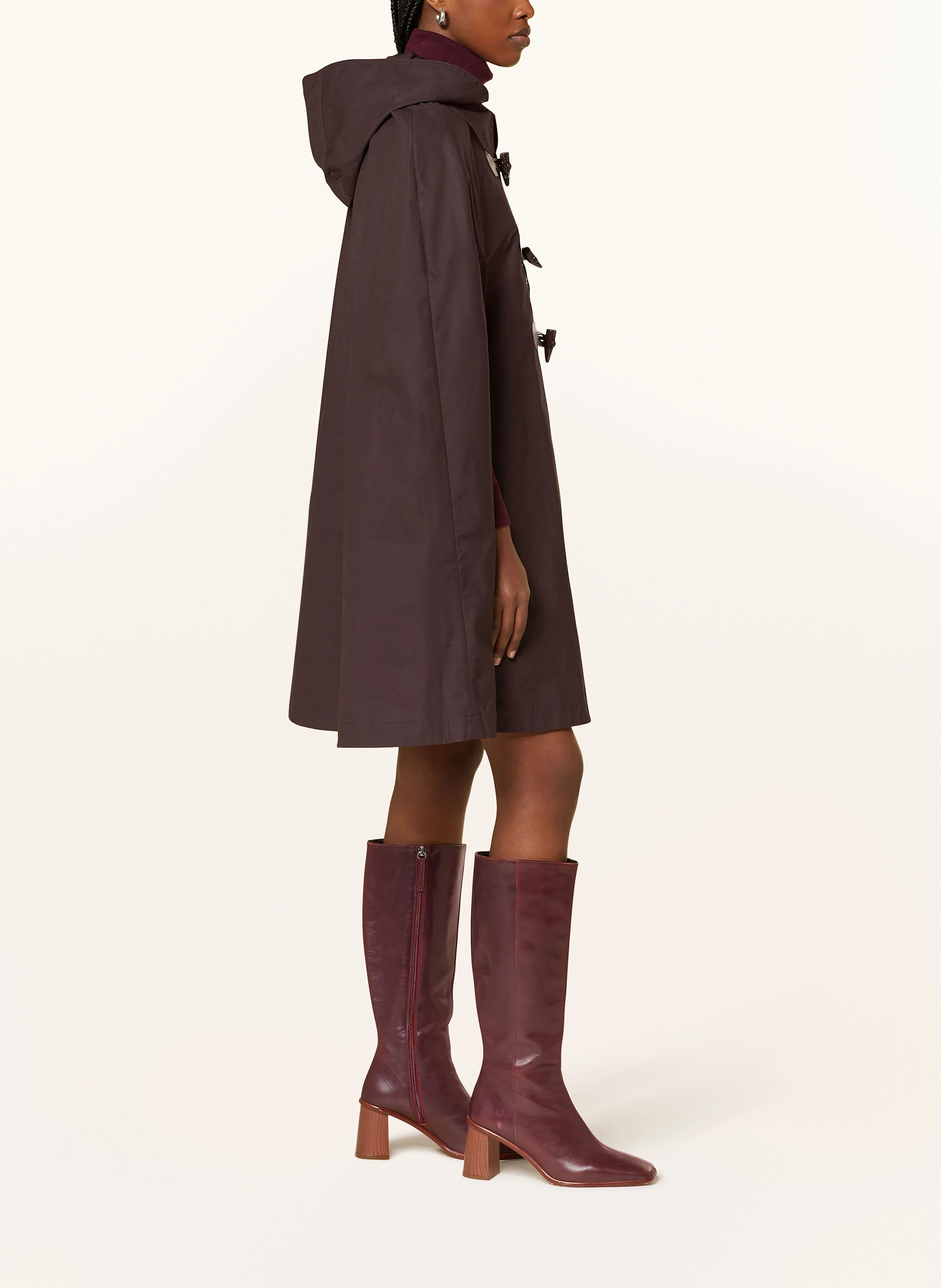 CLAUDIE PIERLOT Cape mit abnehmbarer Kapuze