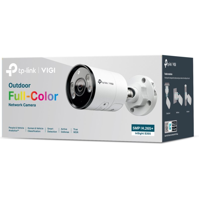 TP-Link INSIGHT S355 Balle (forme) Caméra de sécurité IP Extérieure 2880 x 1620 pixels Mur