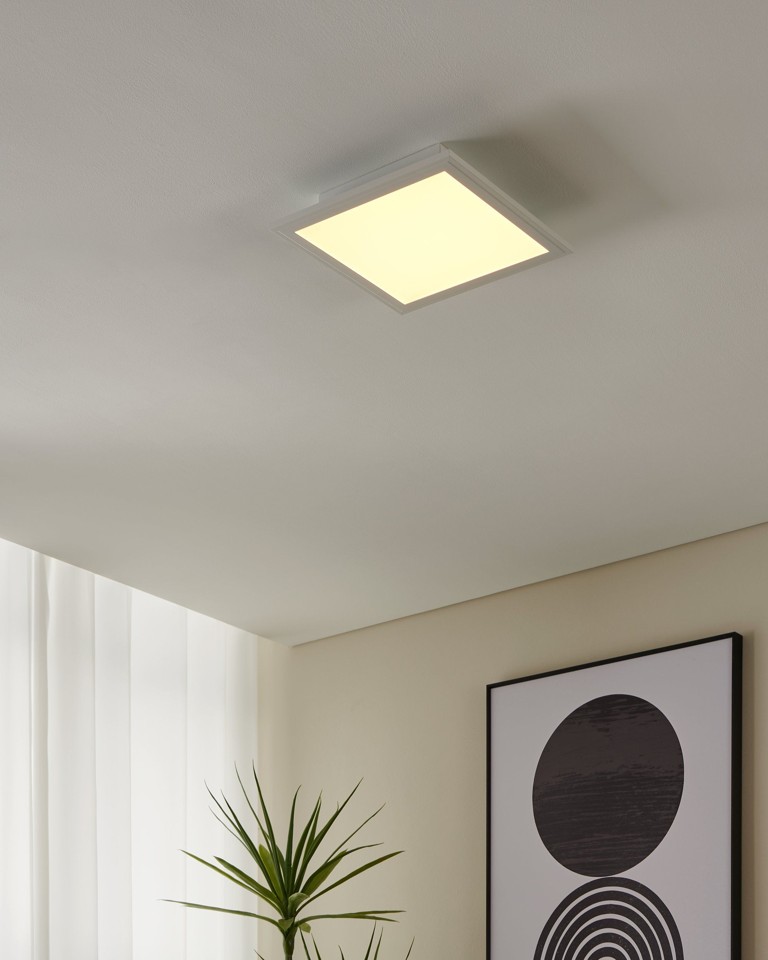 EGLO - Salobrena-Z panel hvid 30x30 - TW - Zigbee, Bluetooth