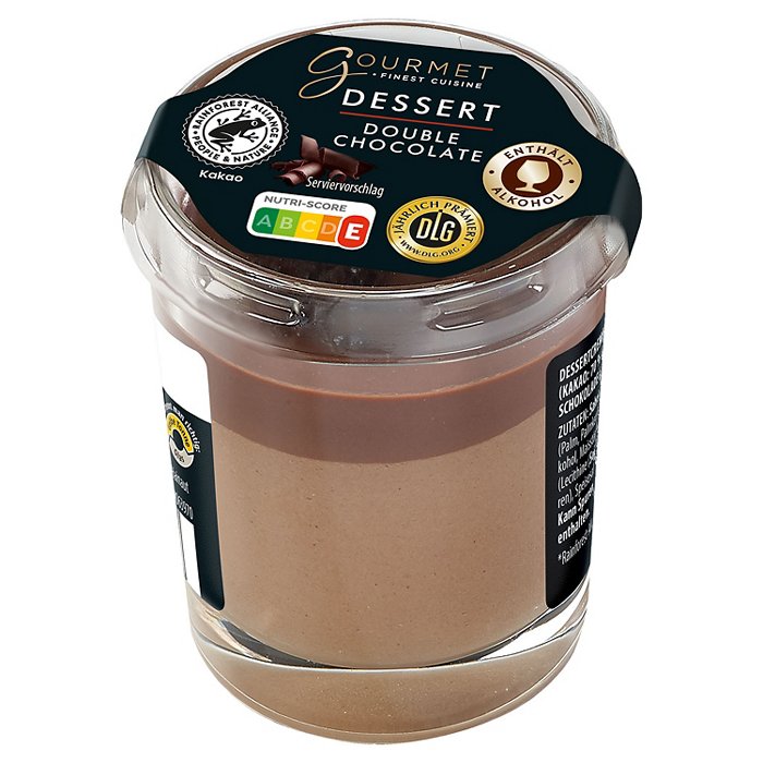 GOURMET FINEST CUISINE Dessert im Glas 60 g, Double Chocolate