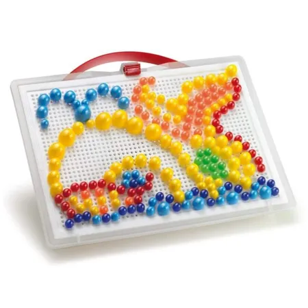 Quercetti Mosaik Steckspiel Fanta Color portable, 280 Pins