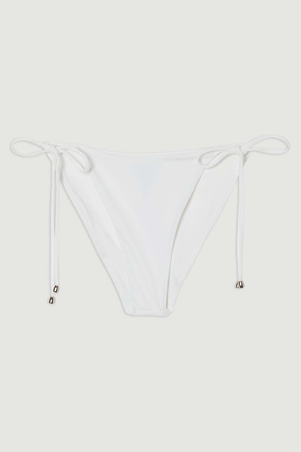 KarenMillen Bas de Bikini à Liens Latéraux avec Détails Métalliques