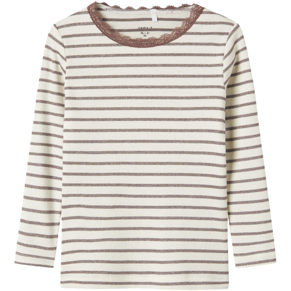 Køb Name It Peppercorn Nmfnette Slim Ls Top