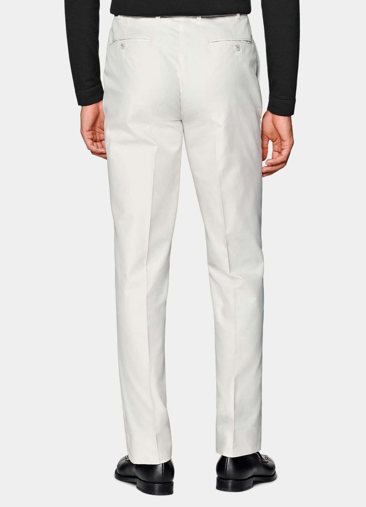 Pantalon Straight Leg blanc cassé
