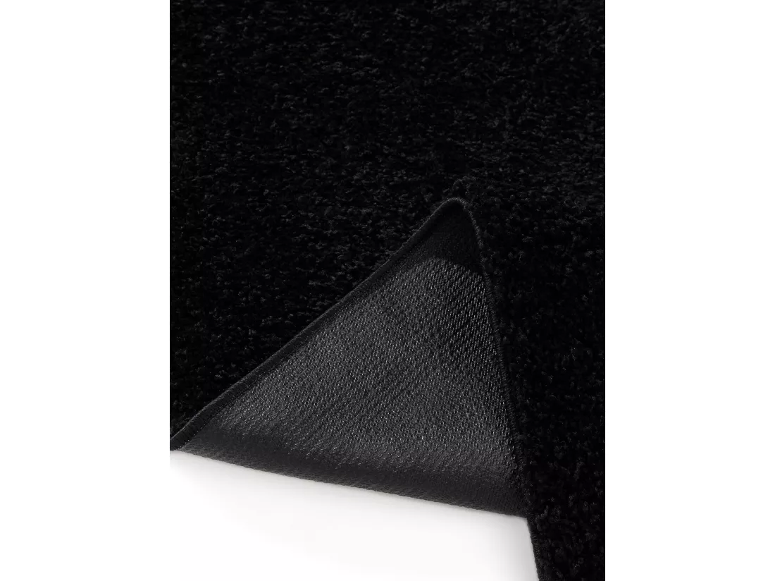 Tapis à poils longs Soho Noir 200x200 cm