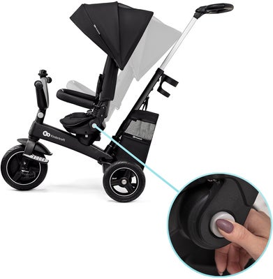 Kinderkraft EASYTWIST Trehjulssykkel, Svart