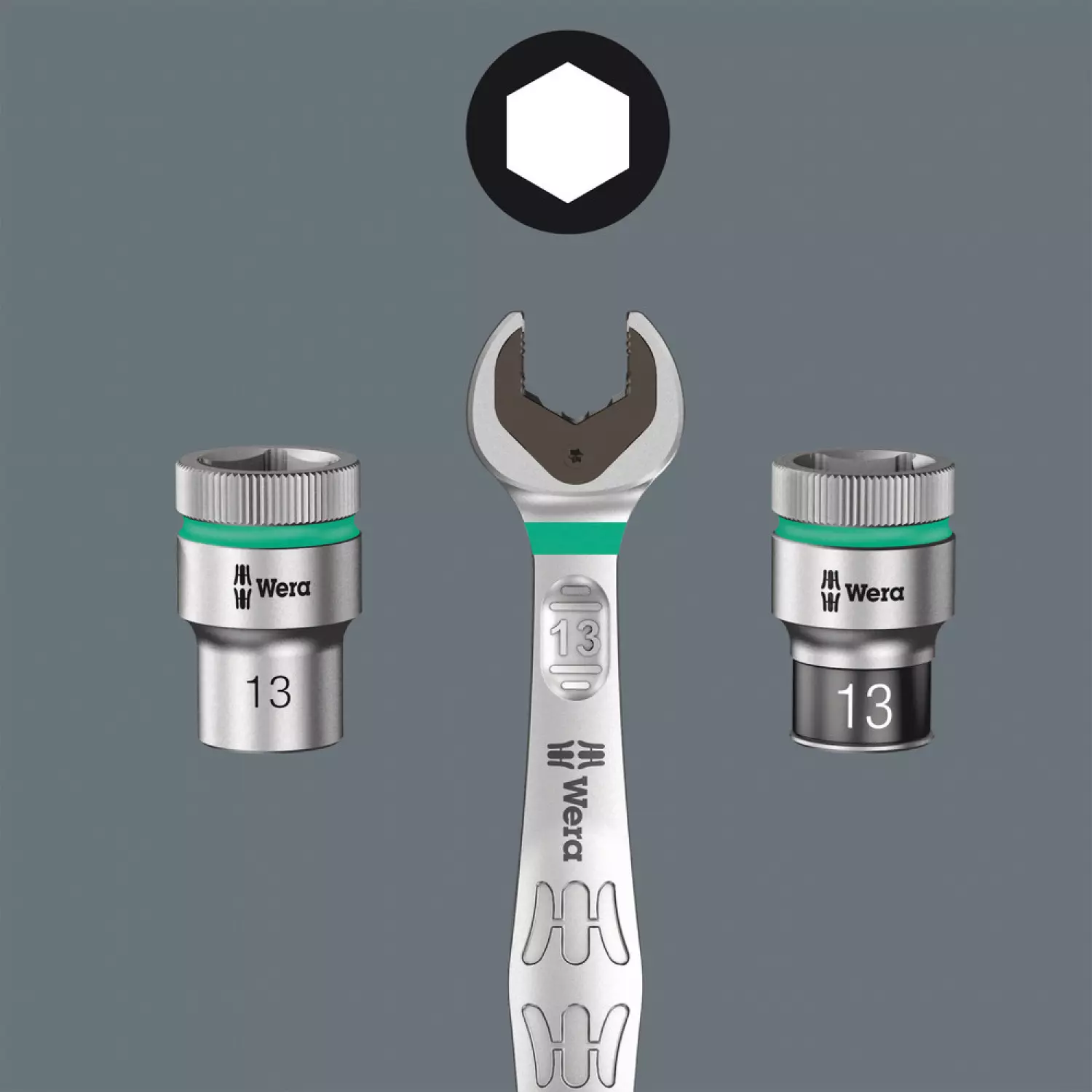 Wera 05020230001 5-delige Joker Ringsteeksleutelset met etui - 8 - 19mm