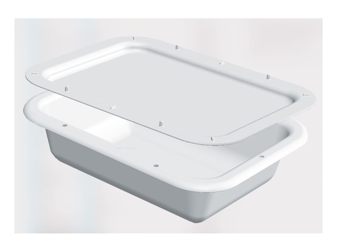 Couvercle pour demi bac à diviseuse 7 L - 40 x 30 x 4 cm - Gilac