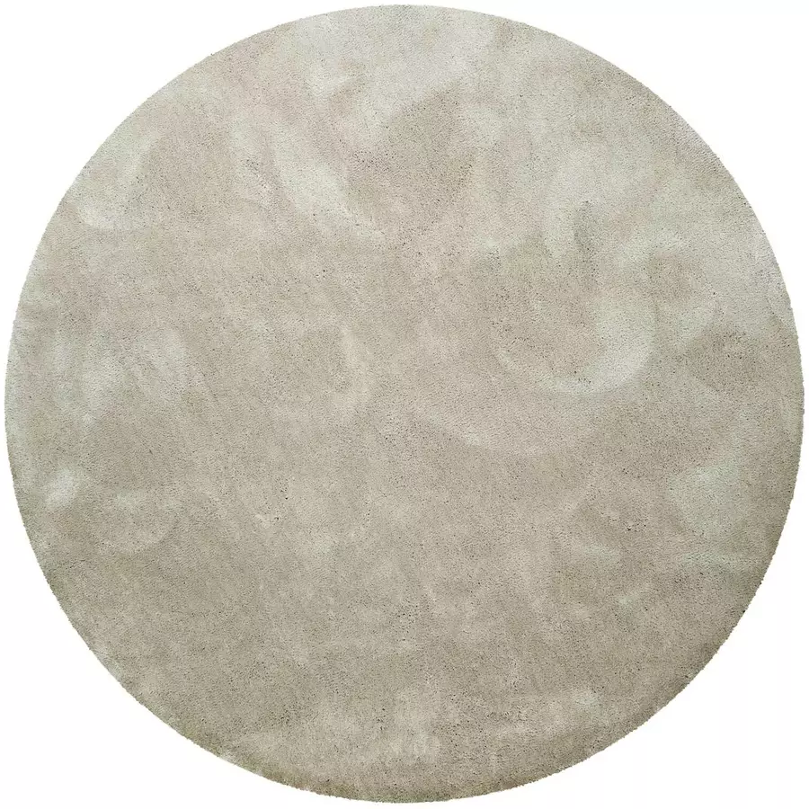 Homie Living Hochflorteppich Pisa hellgrau creme