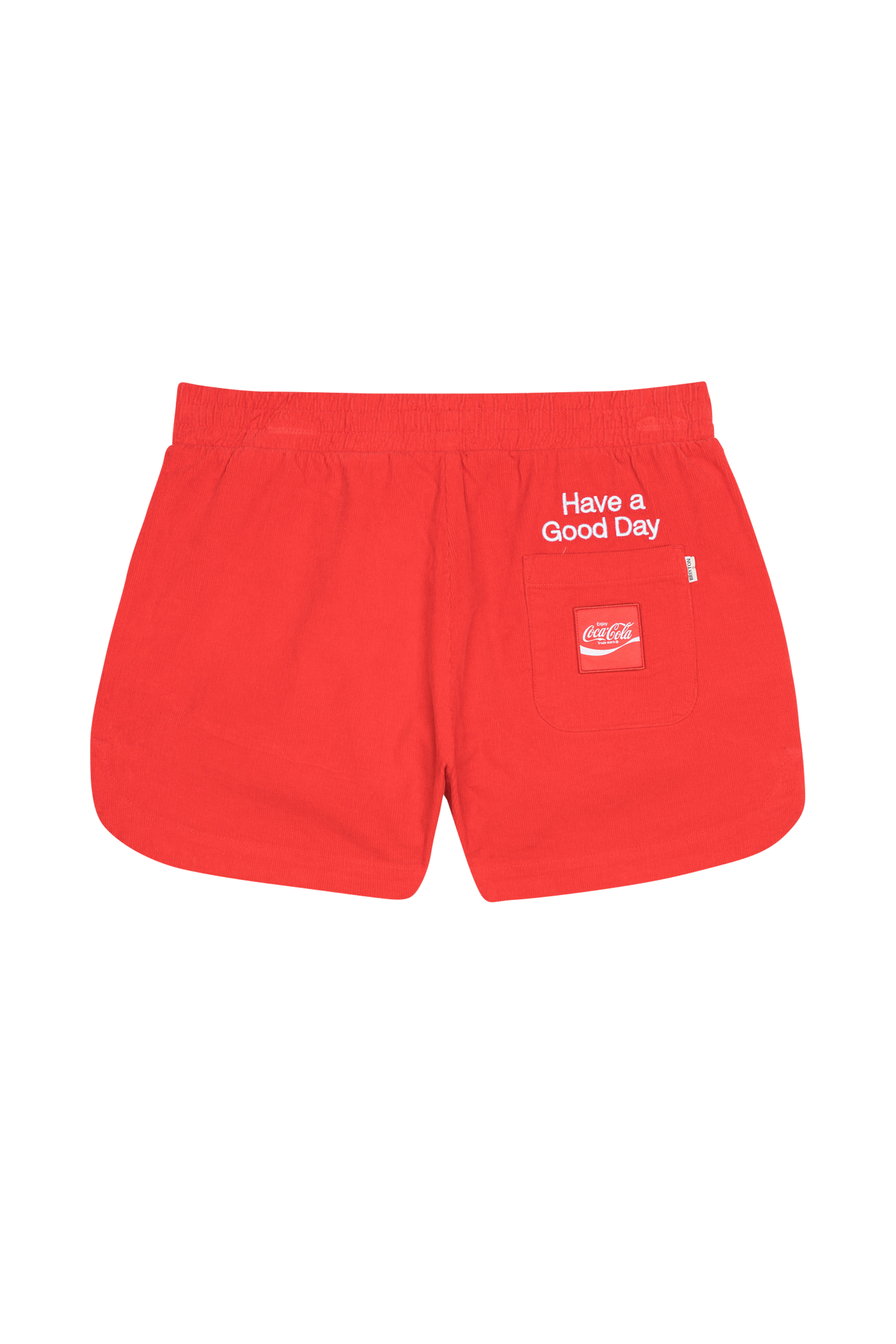 BRIXTON Short - brixton x COCA COLA RUNNER Rouge