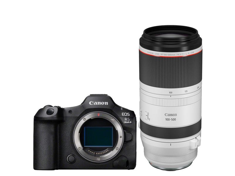 Canon Fotokamera EOS R5 Mark II Kit RF 100-500 mm Leistungsstarke Kamera für Fotografen und Filmemacher aller Genres inklusive Objektiv