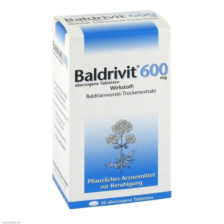 Baldrivit 600 mg überzogene Tabletten, 50 St