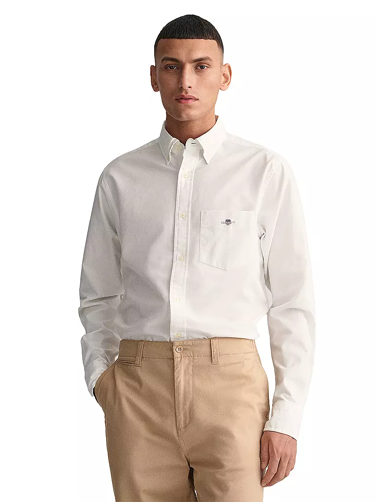 GANT Hemd Regular Fit weiss