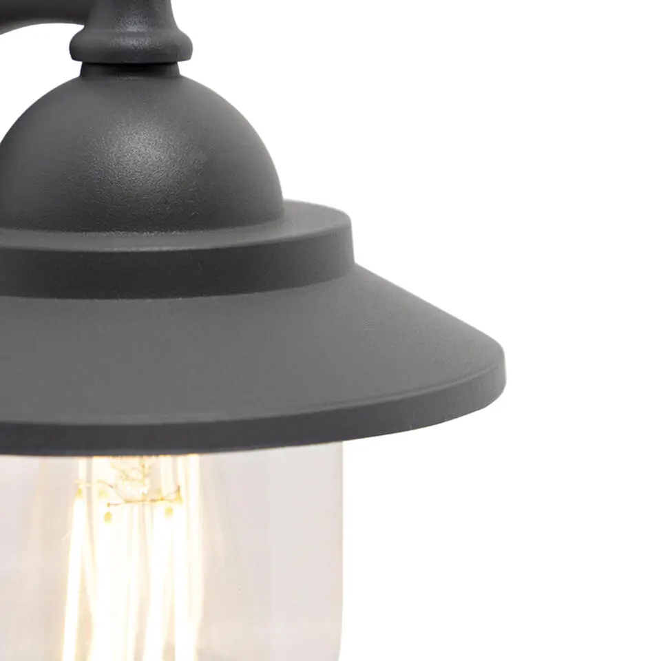 Qazqa wandlampen buiten oxford grijs e27