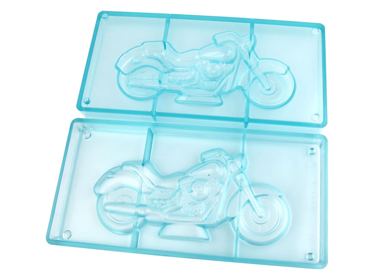 Moule chocolat double - moto 3D