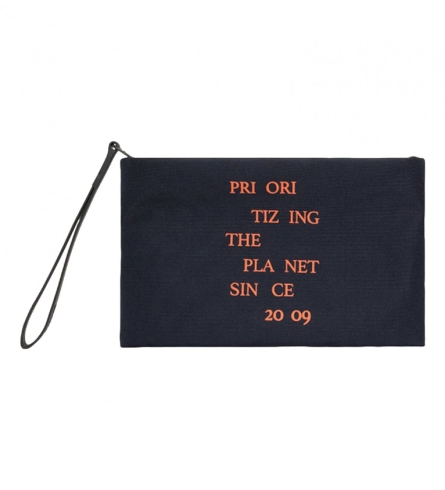 ECOALF Clutch New Lupita azul marinho