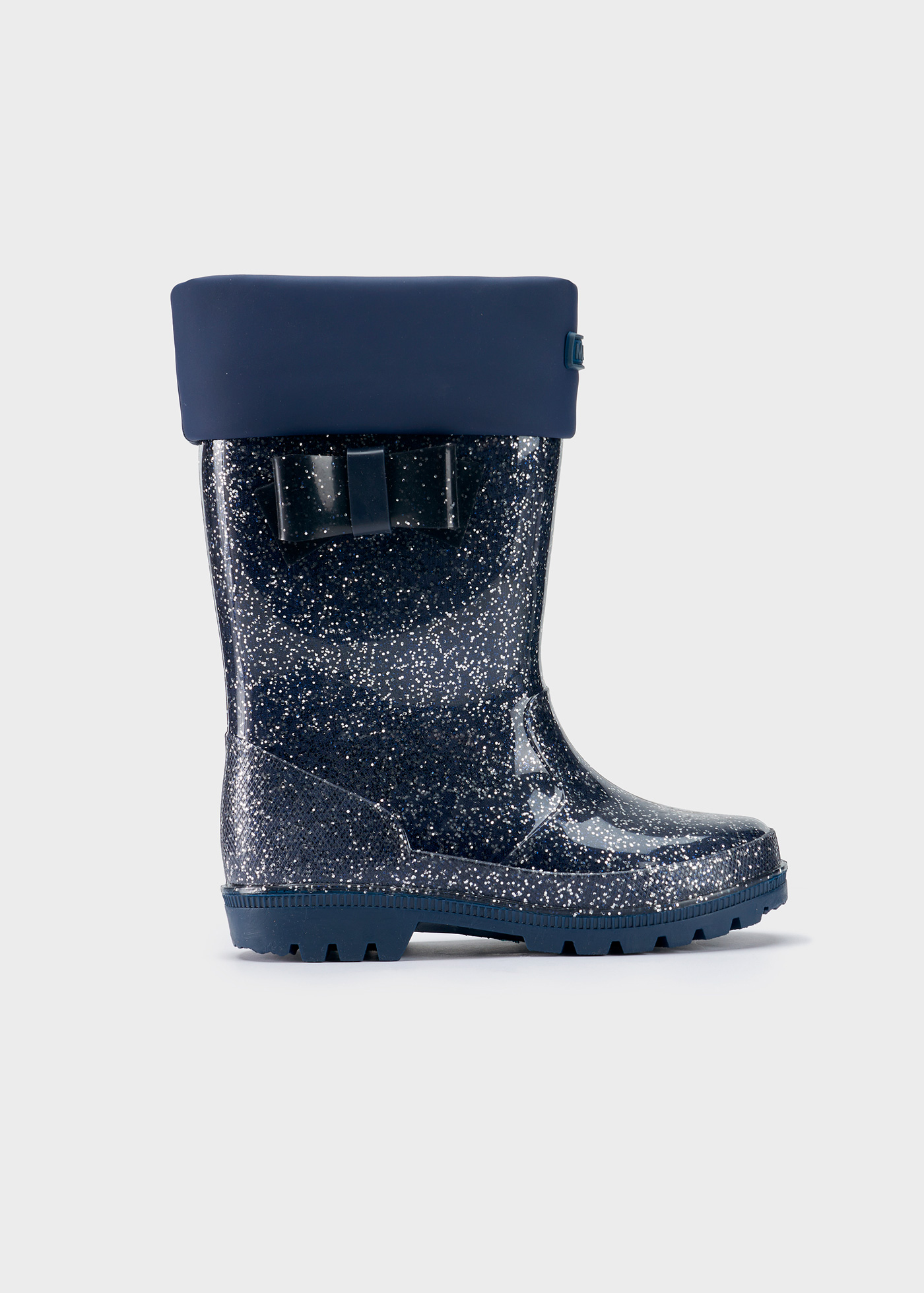 Bota de chuva com glitter para meninas