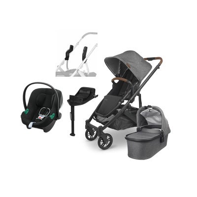 UPPAbaby CRUZ V2 Duovogn inkl. Cybex Aton B2 & Base, Greyson Black