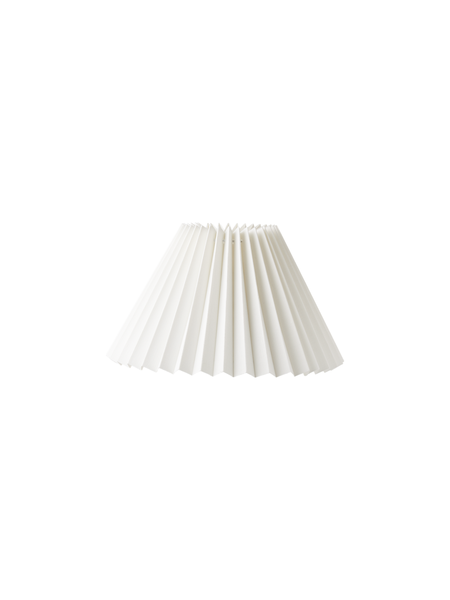 Plisseret lampeskærm | Bomuld. Ø33 x 21 cm. | White | Nielsen Light