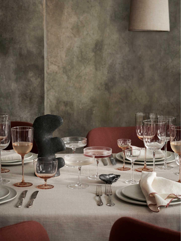 Ferm Living Host Liqueur glas set van 4 Blush