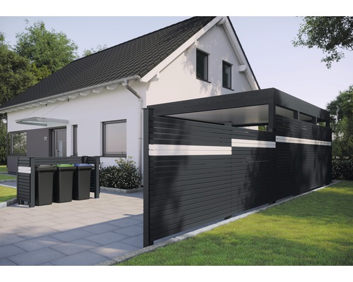 Enkel profiel Osmo Alu-Gevelbekleding Rhombus 6,8 x 200 x 1,9 cm antraciet