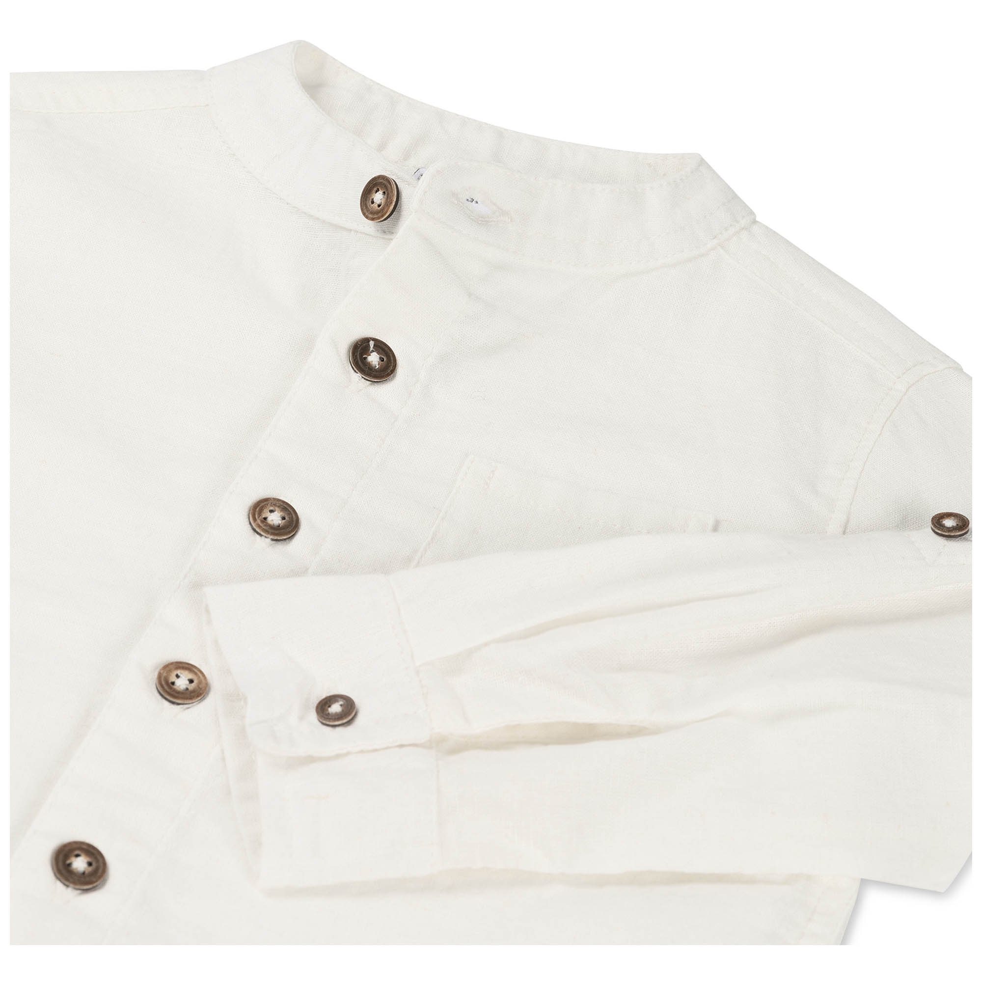 Prénatal baby blouse lange mouwen effen wit