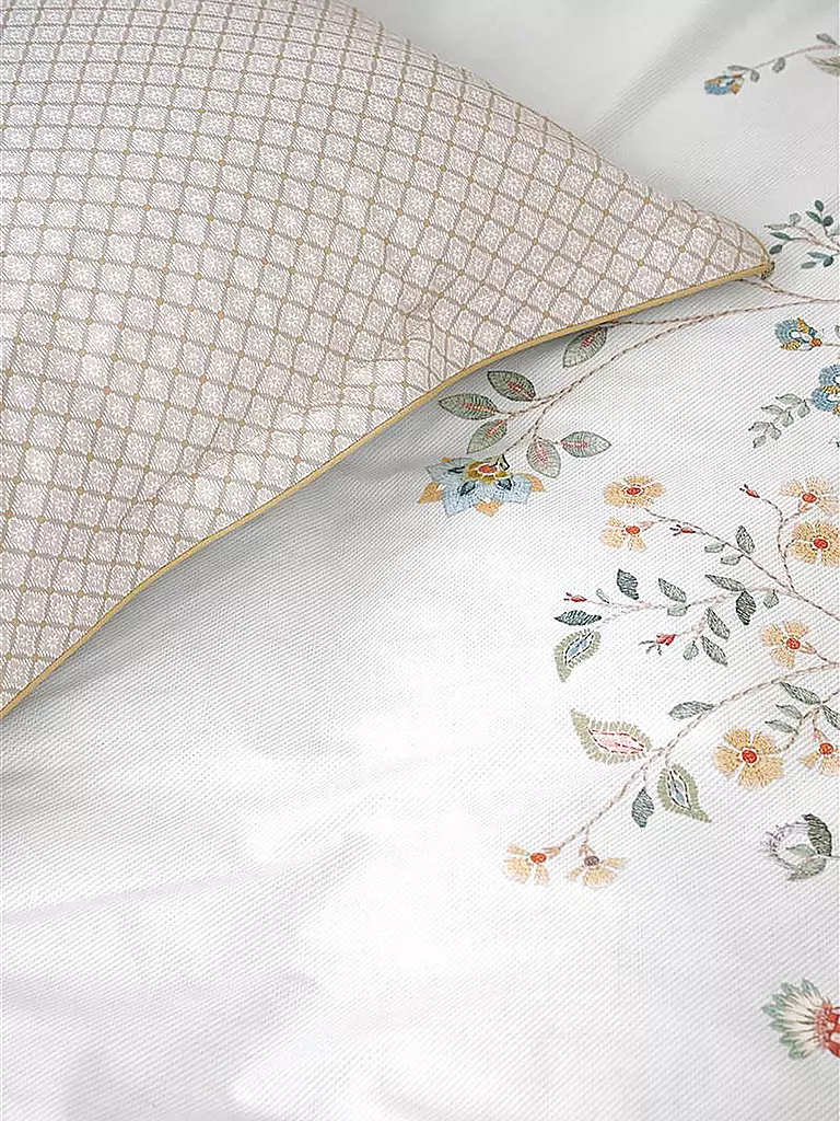 PIP STUDIO Perkal Bettwäsche CAMPO DE FLORES 70x90cm/140x200cm Off White  weiss