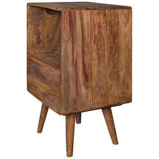Nachttisch Limerick 40 x 70 cm Massivholz braun/schwarz