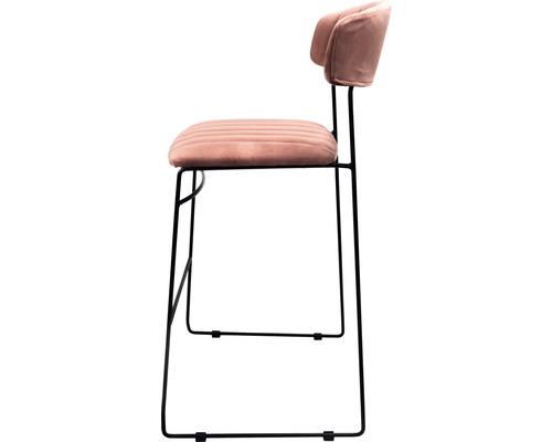 Barkruk Veba Mundo 105 x 46,5 x 49 cm staal roze