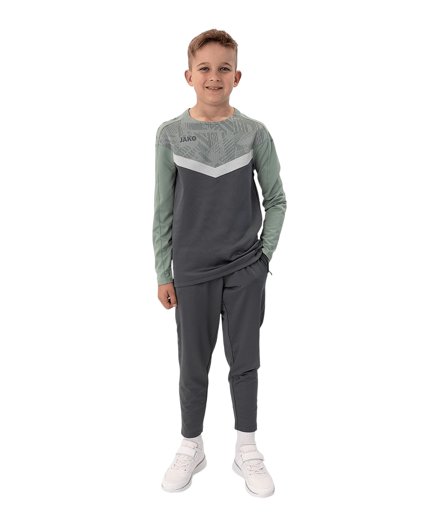 JAKO Iconic Sweatshirt Kids Grau F852