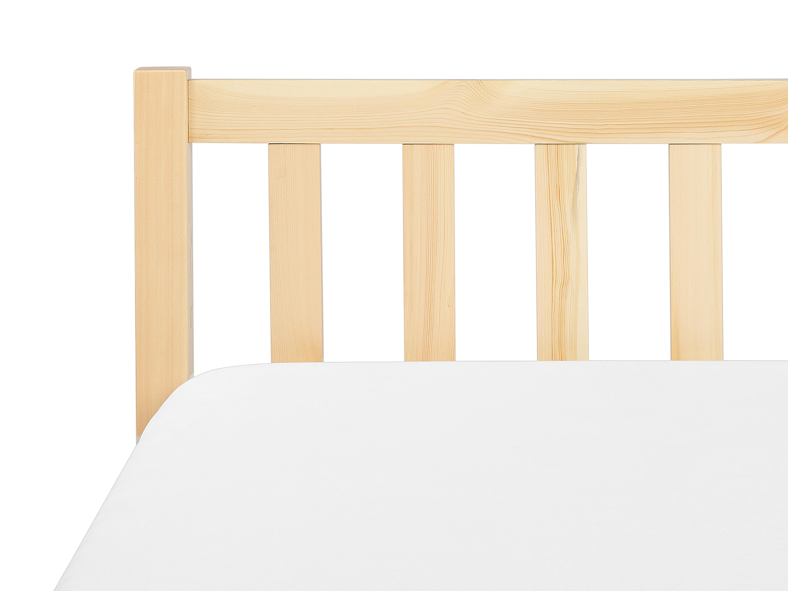 Bed Dennenhout FLORAC 180 x 200 cm Lichtbruin