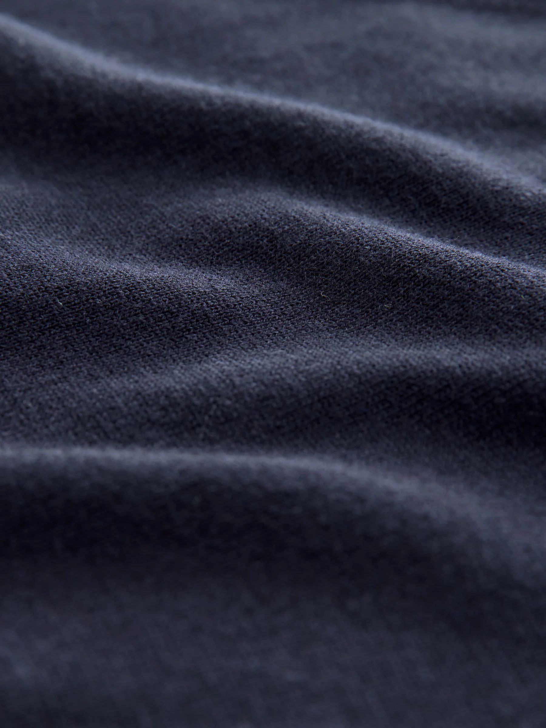 Donkerblauw - Soft Touch Ronde hals Katoen Rijke Trui