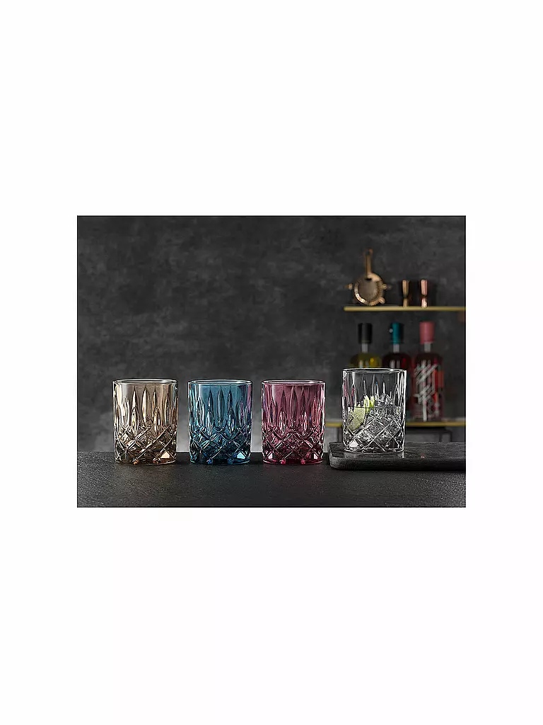 NACHTMANN Whiskeyglas 2er Set Noblesse Vintage Blue 295ml blau