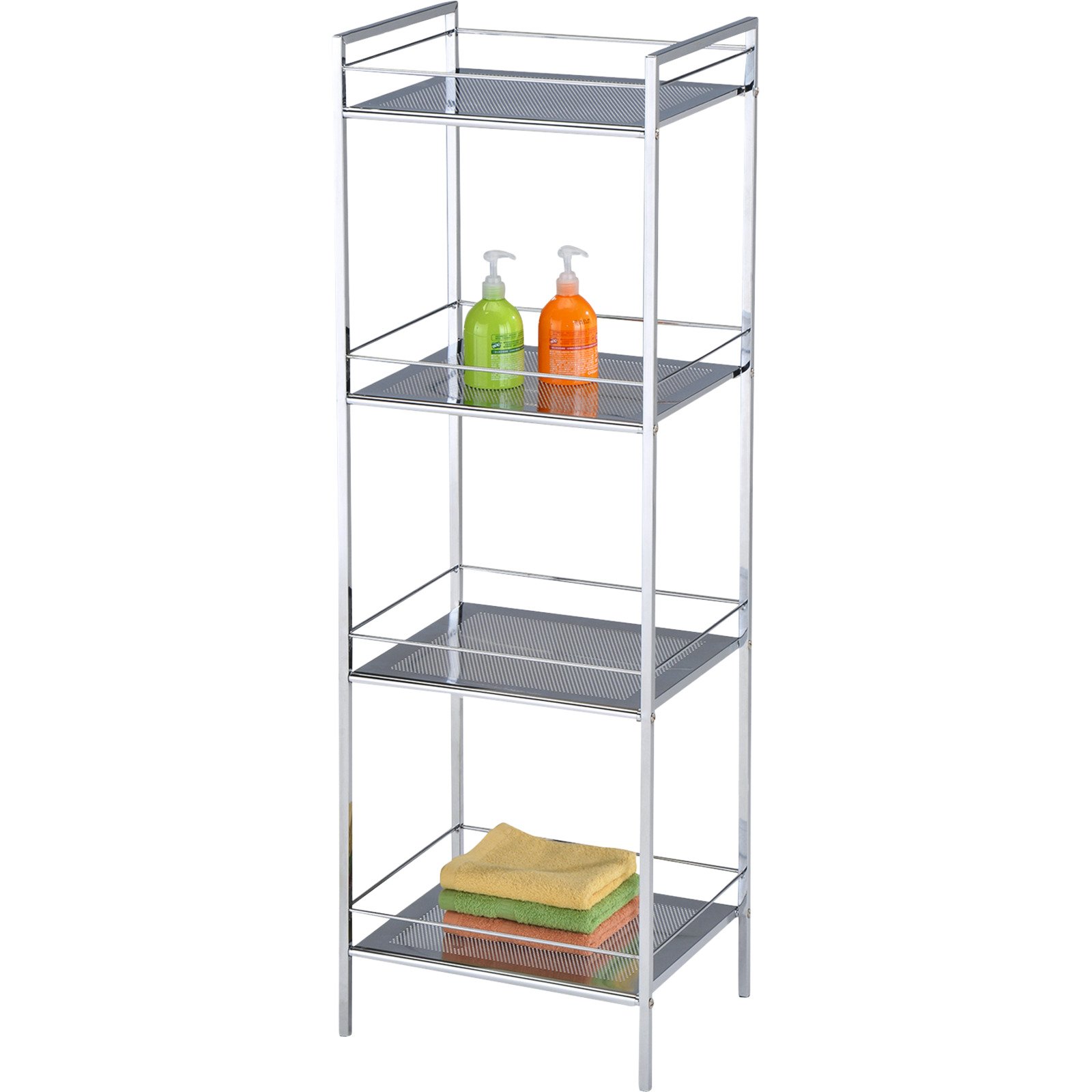 Allzweckregal Kim Metall chromfarben 39 x 117 x 31 cm