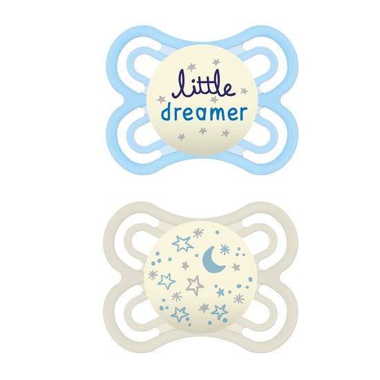 Lot de 2 sucettes Perfect nuit 0-6mois   Aléatoire        de               Mam